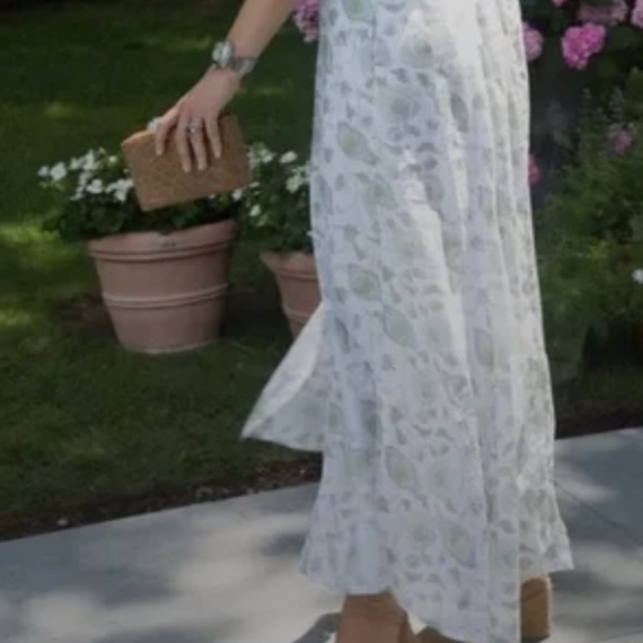 Floral Green and White Maxi Dress tuckernuck Julia Amory - Picture 5 of 6